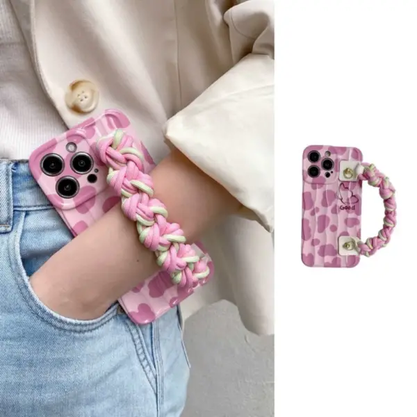 Stylish Handbag-Style Phone Case with Braided Handle