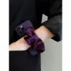 Luxury Satin Scrunchie Phone Case – Deep Purple