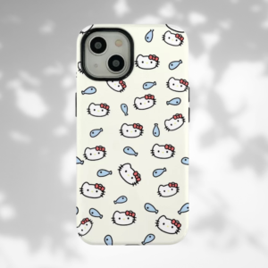 Minimalist Hello Kitty Pattern Phone Case – Cute & Playful Design