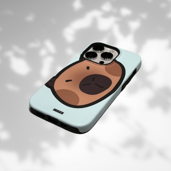 Minimalist Bear Face Phone Case – Cute & Cozy Design