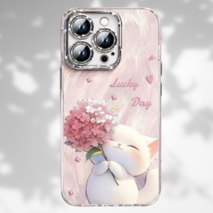 Lucky Day Cute Cat Phone Case – Adorable & Aesthetic Design